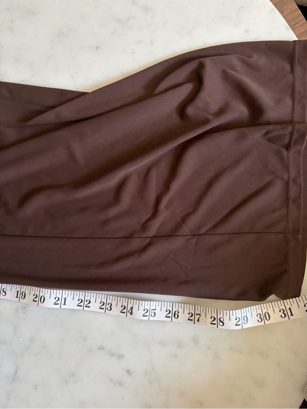 Ralph Lauren Horsebit Belted Surplice Jersey Jumpsuit Chocolate Brown Sz 10 - Picture 12 of 12
